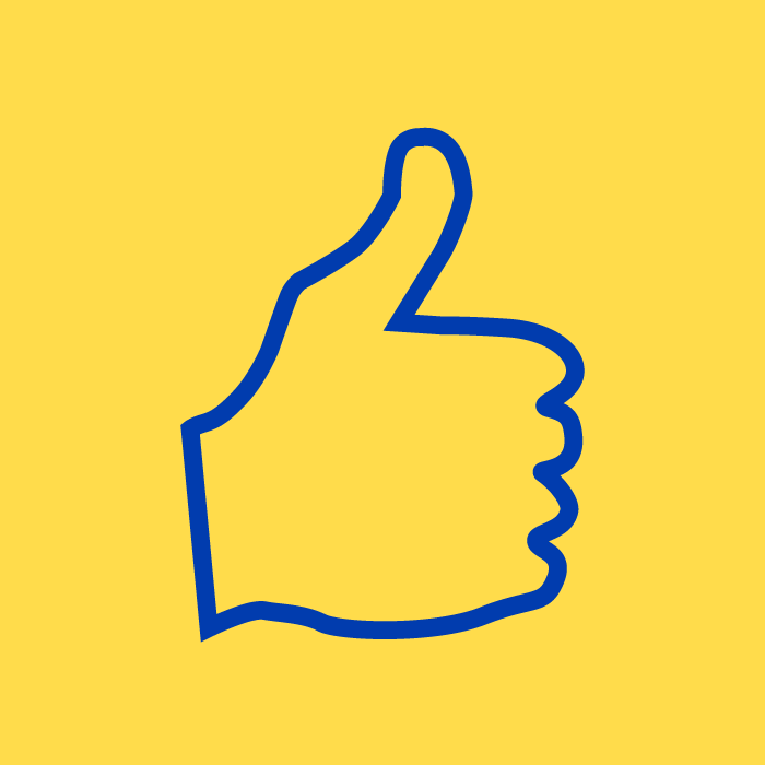 about-review - thumbs up icon